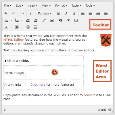 online wysiwyg instant html composer